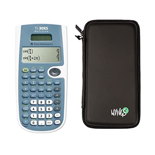 TI 30 XS Multiview Scientific Calculator + WYNGS Protective Case ...