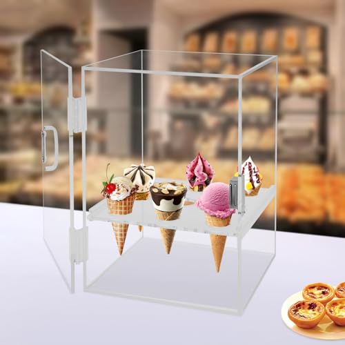 Présentoir à cornets de glace acrylique 9 trous pour buffet traiteur
