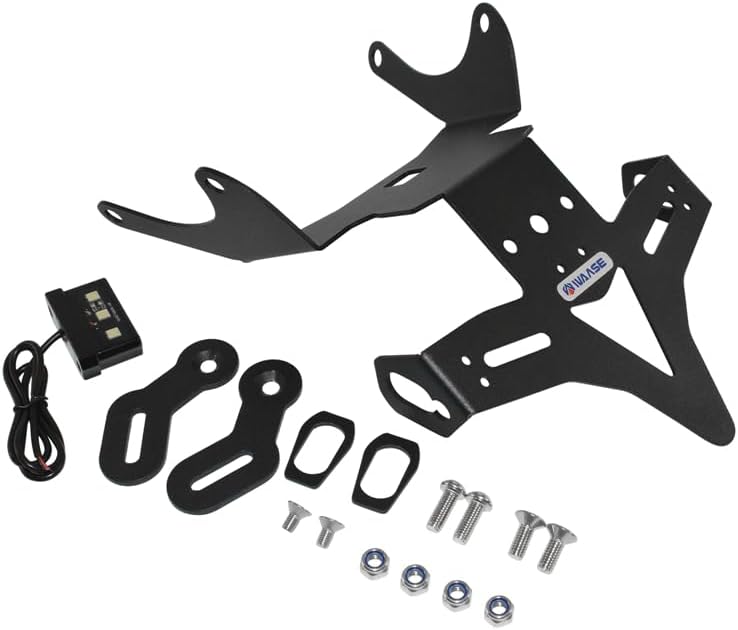 Rear Fender Registration Bracket License Plate Holder Frame with LED light For Honda CB650R CBR650R CB CBR 650R 2021 2022 2023