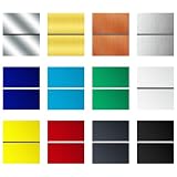 Frddiud Laser Engraving Blank ABS Double Color Plastic Sheet (12 Color)