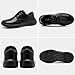 Men's Orthopedic Leather Dress Walking Shoes: Arch Support Oxford Shoes for Plantar Fasciitis, Ultralight Leisure Fashion Sneakers for Indoor Outdoor Black Size 12