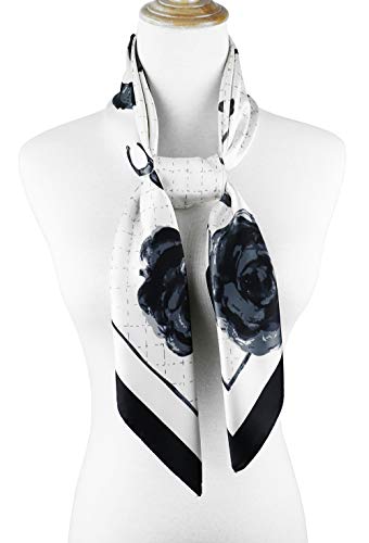 Image of Women's 35 inch Satin Square Silk Like Hair Scarves and Wraps Headscarf for Sleeping | Silk Feel Neckerchief, Hair Scarf, Fashion Bandana, Headscarf, Headband, Hair Wrap Sleeping, Daily Fashion Styling