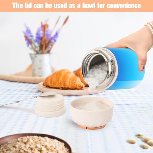 Termo de comida sin BPA con aislamiento al vacío y boca ancha de 500 ml 7