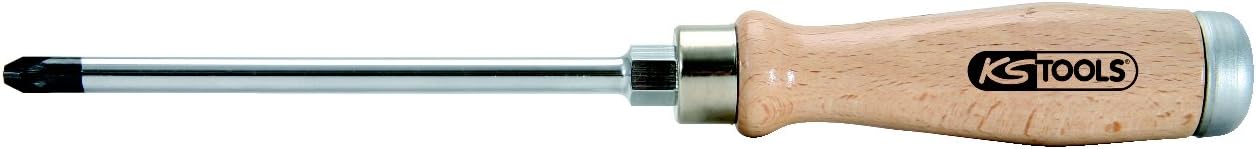SK Hand Tool KS Tools ERGOTORQUE WOODmax Screwdriver, PZ1, Clear
