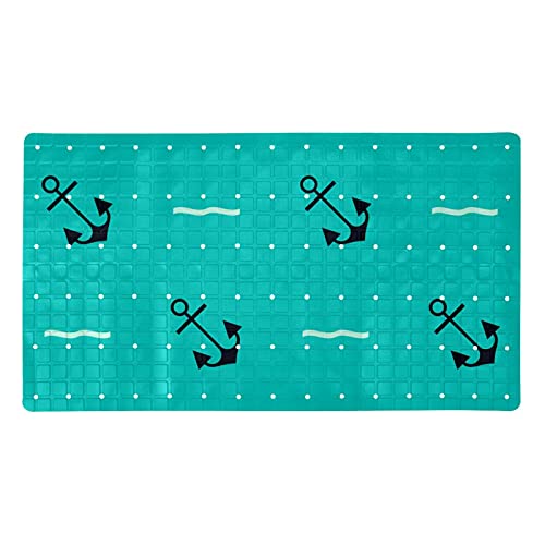 Tapis de bain avec ventouses antidérapant baignoire vert 40 x 70 cm