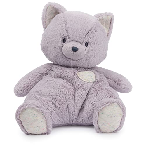 Image of GUND Baby Oh So Snuggly Kitten Large Plush Stuffed Animal for Babies and Infants, Lavender, 12.5”