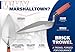 MARSHALLTOWN Brick Trowels, London Style, 12 x 5-1/8 Inch, DuraSoft Handle, Brickwork, Blockwork, Stonework, Masonry, Made in USA, 33 12FG