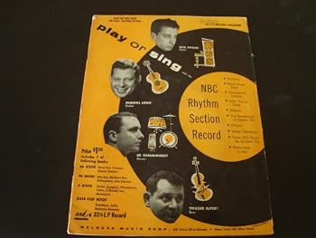 Unknown Binding Play or Sing with the NBC Rhythm Section Record - 1956 Songbook & Vinyl Record Book