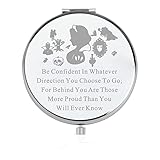 LQRI Snow White Princess Makeup Mirror Fairy Tale Princess Compact Makeup Mirror Fairy Tale Film Fans Gift