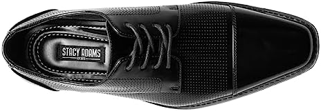 STACY ADAMS Men's, Kepler Cap Toe Oxford Black | Image 5