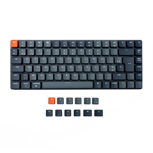 Keychron K3 Clavier mécanique sans Fil Ultra-Mince, Clavier Bluetooth/USB 75% Design avec rétro-éclairage Blanc, commutateur Optique Marron à Bas Profil remplaçable à Chaud pour Mac Windows