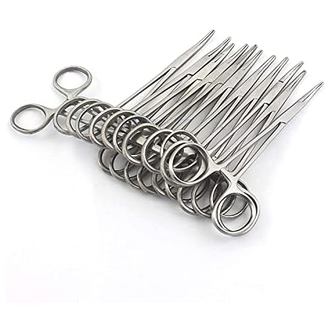 AAPROTOOLS Pack of 12 O.R Grade Mosquito HEMOSTAT Locking FORCEP 5" Curved Serrated TP A+ Quality Cover
