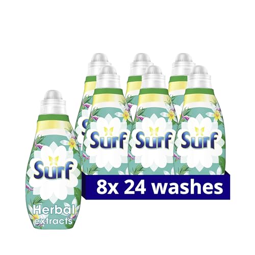Surf 5 Herbal Extracts Concentrated Liquid Laundry Detergent infused with natural essential oils for fresh and clean washing 8x 24 washes (192 washes)