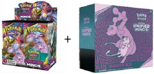 Pok emon: Sun & Moon Series 11 Minds, Unified Booster Box + Elite Trainer!
