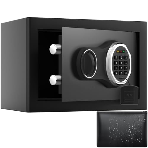 Small Combination Lock Safe Box, 12.4L Compact Security Box for Home & Office Essentials(NOT FIREPROOF, NO REMOVEABLE SHELF)