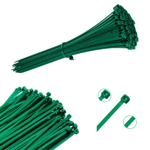 Viceree 100 Attache Cable Universels VERT -3.6x200mm- Serre Cable et Collier de Serrage Plastique – Solution de Gestion de Câbles Efficace et Robuste -...