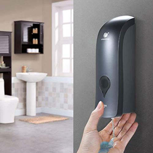 Dispensador de jabón eléctrico sin contacto 1000 ml Dispensador de jabón de pared Manual titular dispensador de jabón, (gris, Champagne Oro, Blanco) adecuada for hoteles, oficinas, viviendas, etc. Coc