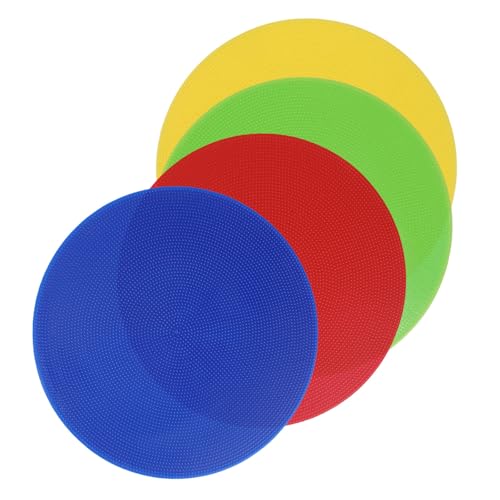 Didiseaon 4pcs Tennis Marker Pads PVC Non Slip Court Floor Spots