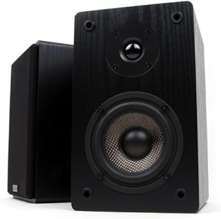 Micca MB42 Bookshelf Speakers for Home Theater Surround Sound, Stereo, and Passive Near Field Monitor, 2-Way (Black, Pair)