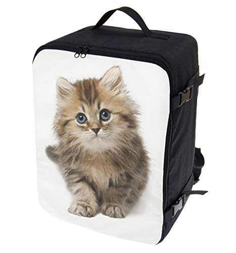 Preisvergleich Produktbild Multifunktions Handgepäck Rucksack gepolstert Flugzeugtasche Handtasche Reisetasche Rucksack gepolstertkoffer für Flugzeug Größe 40x30x20cm Katze [102]