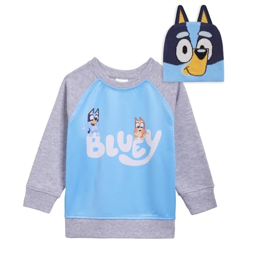Bluey Bingo Fleece Sweatshirt and Hat Toddler to Little Kid