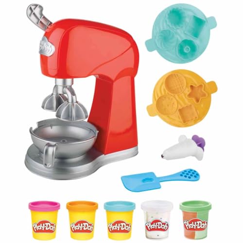 Play-Doh Kitchen Creations - Il Magico Mixer, Impastatrice Giocattolo Con Finti Accessori Da Cucina, Giocattolo Per Attività Manuali Per Bambini E Bambine Dai 3 Anni In Su - 4