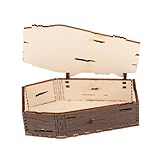 Boîte à bonbons élégante et fonctionnelle : la boîte à bijoux en forme de cercueil sert également de plateau de service décoratif, offrant à la fois style et fonctionnalité pour vos besoins de décoration et de stockage d'halloween, plateau à collation d'halloween, planche en forme de cercueil