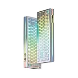 【無線接続可能RTキーボード】VGN Neon Ultra ラピッドトリガー ゲーミングキーボード RT精度 0.005MM ガスケットキーボード TTC 磁気スイッチ 75キー Type-Cケーブル ホットスワップ対応 PCB RGBバックライト搭載 OEM キーキャップ ホワイト (TTC Elf King Switch) 【国内正規品】