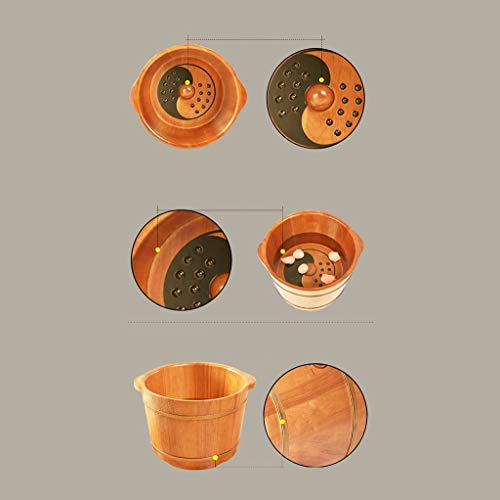 Cuenco de spa para pies BABYCE de madera de roble miniatura 3