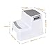 CUSFULL Dual Height Two Step Stool for Kids, Toddler's Stool for Potty Training and Baby Exercise Two-Step Design Non-Slip and Safety (White)
