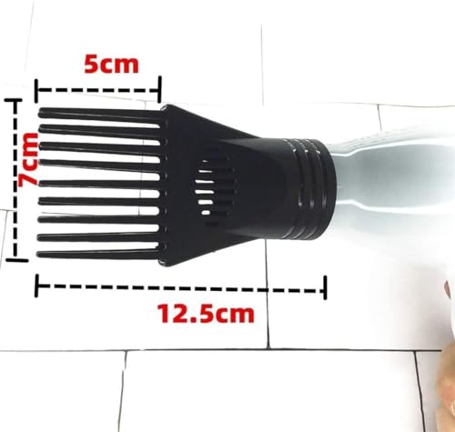Universal Hair Dryer Comb Attachment for Straightening and Detangling - Salon Quality Plastic Comb for Curly and Natural Hair