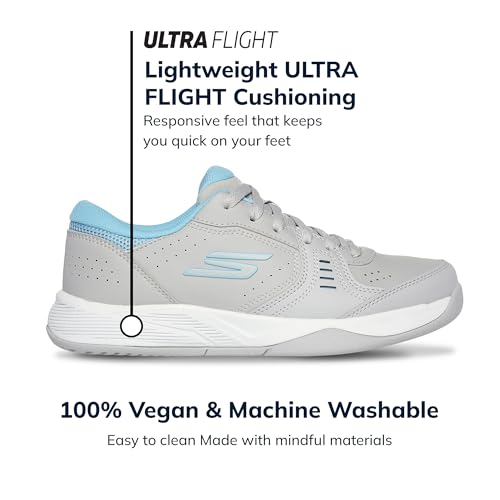 Image of Skechers Unisex Adult Viper Court Smash - Athletic Indoor Outdoor Pickleball Shoes | Relaxed Fit Sneakers