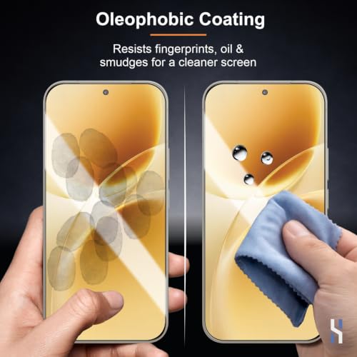 Image of Tempered Glass for Vivo V70 | V70 Elite (6.59 Inch) Military Grade 9H Screen Guard, Anti-Scratch, Shatterproof, Edge to Edge Full Coverage - Black Border