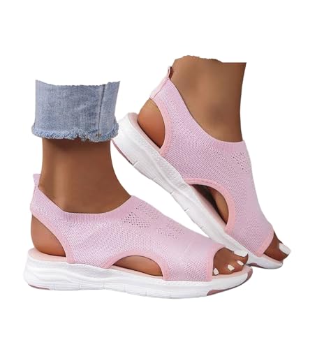 Orthopedic Walking Mesh Sandals for Women 2025,Summer Breathable Open Toe Beach Vacation Tennis Shoes Trendy Casual Arch Support Mesh Sandal