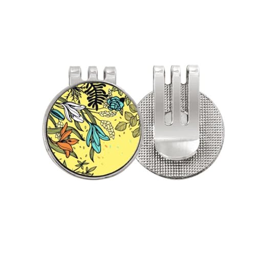 Marqueur de balle de golf magnétique fleur de lys un cadeau idéal pour joueur passionné