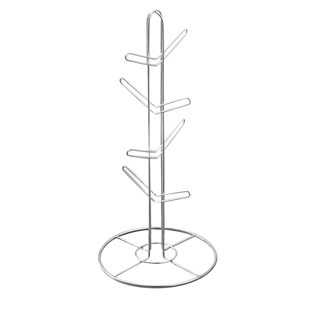 Mug Holder Tree 8 Holder, Coffee Cup Tree, Mugs & Tea Cup Storage Rack, Coffee Counter Bar Accessory & Home Kitchen Countertop Organizer, Stainless Steel Display Stand