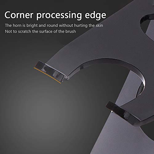 Sunbaca Suporte de escova de barbear de acrílico Suporte 2-em-1 Ferramenta de barbear de plástico pa