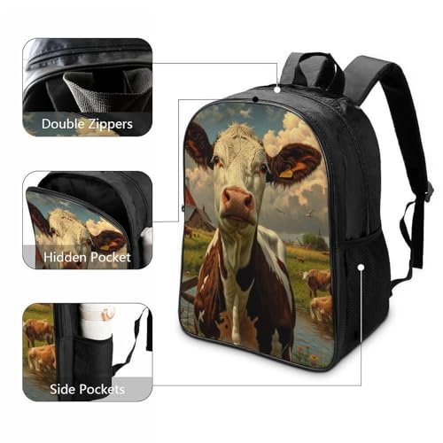 Mochilas infantiles ergonómicas de vaca evitan dolor de espalda en niños 3