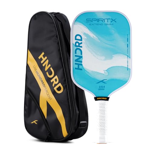 Image of Hundred Spirit X Flow Blast - Pickleball Paddle | 13mm Core | Wide Body Power Paddle | Enhanced Sweet Spot | Ideal for Beginners & Intermediate Players | Free Paddle Bag