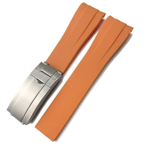 [MURVE] o[VRvoh 20mm 21mm bNX Tu}[i[ GMT fCgi GNXv[[ O[ EHb`Xgbvp (Color : Orange, Size : 20mm)