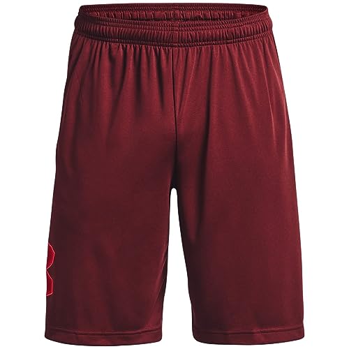 Image of Under Armour Men's Tech Graphic 10 inch Shorts, (690) Chestnut Red / / Radio Red, Large