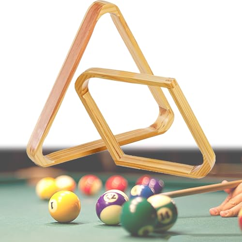 CHSG 2PCS Trípode De Billar, Madera Marco De Rombo Triangular Espesar Mesa De Triángulo Bolas Billar Rack Suministros Deportivos Accesorios Almacenamiento, Artículos De Billar Adornos