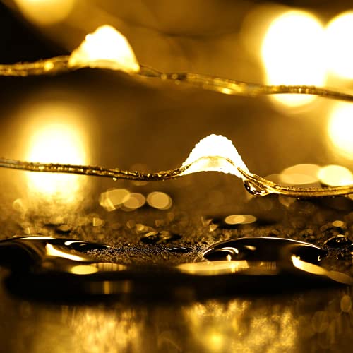 2 Pack Led Fairy Lights USB Powered String Lights Waterproof Copper Wire 16 Feet 50 Led Firefly Starry Moon Lights for DIY Wedding Party Bedroom Patio Christmas (5m/16ft,Warm White)