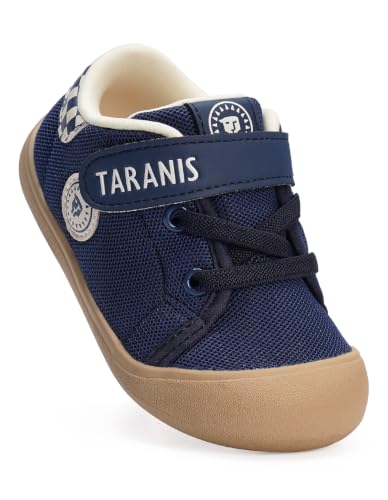 TARANIS Toddler Shoes Boys Girls Infant Sneakers Non-Slip Rubber Sole Baby Crib First Walker Shoes B Navy18