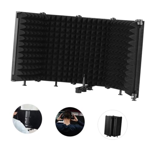 Bouclier acoustique pour microphone pliable Gatuida idéal montage audio sur bureau à la maison - 7