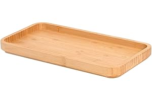 Bamboo Small Trays for Organizing - 11.8" x 6" x 0.7"