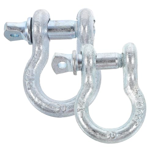 KALLORY Pcs Metal d Ring Shackles u Shape Shackle Hooks for Towing Anchor Inch Sizes
