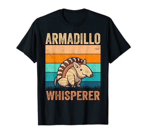 Armadillo Whisperer Retro Armadillos Amantes Hombres Mujeres Niños Camiseta
