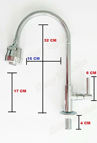 Torneira Gourmet Para Pia Cozinha Mesa Bancada Luxo 1/4 de Volta