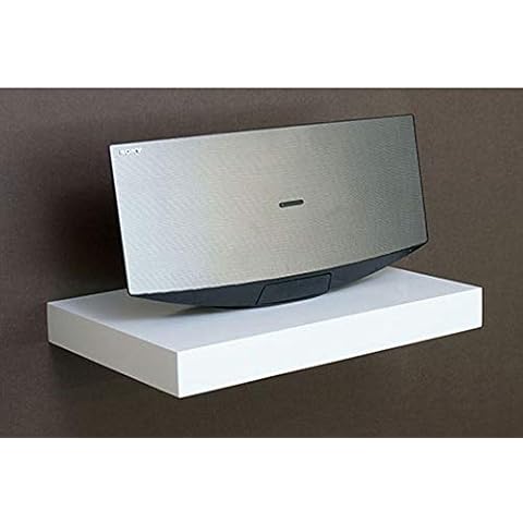 Gloss White Media Floating Shelf Kit 450x300x50mm Cover